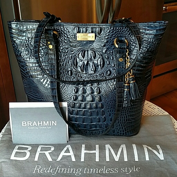 Brahmin Asher Navy Melbourne Purse
