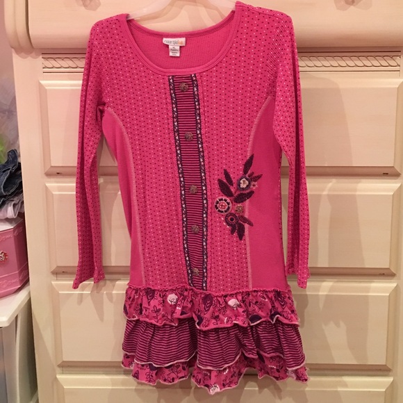 NAARTJIE Kids Ruffled Button Dress