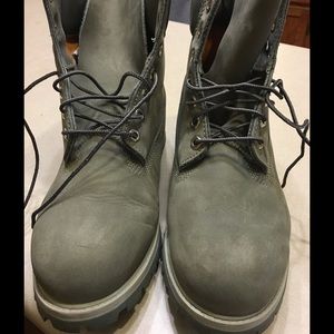 Men's Grey Timberland boots