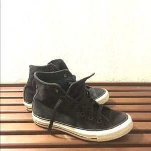 Black Suede Converse High Top