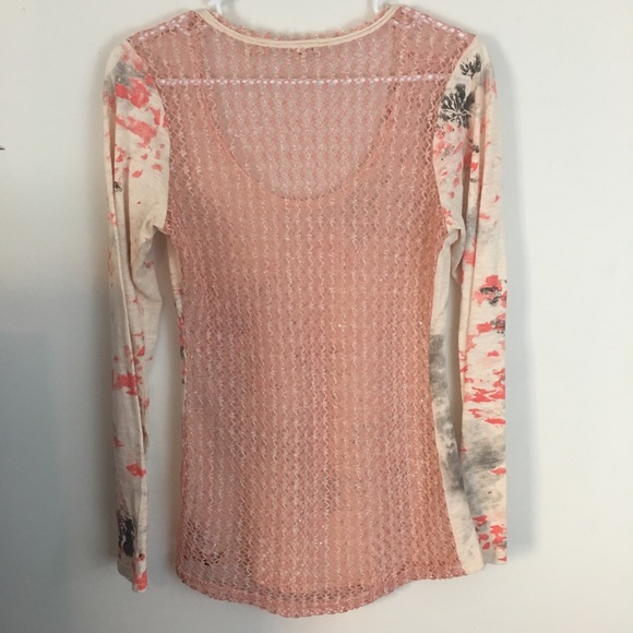 Miss Me Crochet Back Long Sleeve Top - Picture 4 of 4
