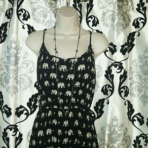 Forever 21 elephant print maxi dresses