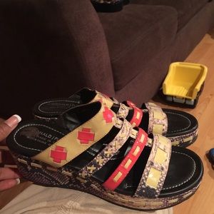 Donald J Pliner wedge sandal