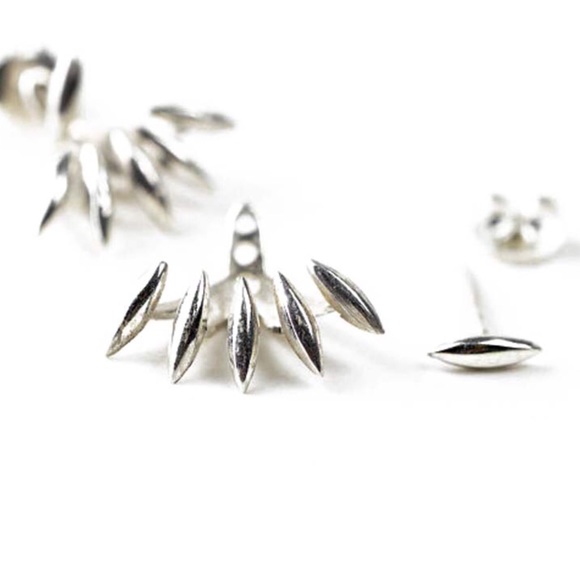🔥🔥3 ʟᴇғᴛ🔥🔥 Silver Bohemian Spike Ear Jacket - Picture 2 of 5