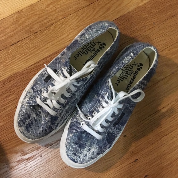 man repeller x superga sneakers