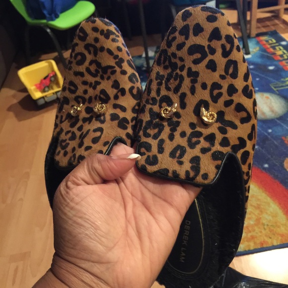 Derek Lam animal print slippers