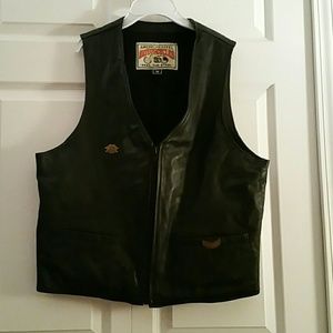 Real Leather Motorcycle Vest