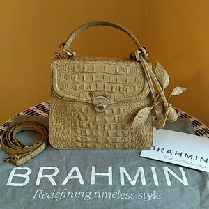 Brahmin Vittoria Rose Natural Lady Melbourne Purse
