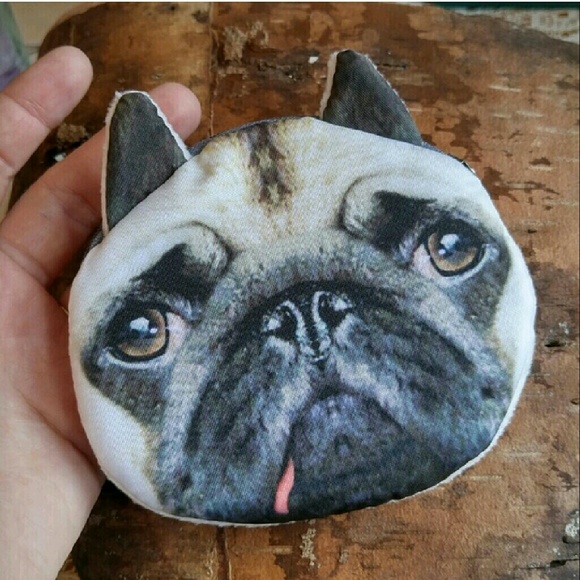 Pug Change Purse! french bulldog bag dog - Picture 2 of 4