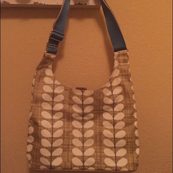 Orla Kiely midi sling in green stem print