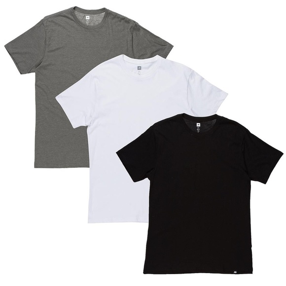 Analog 3 pack fitted crew neck tees