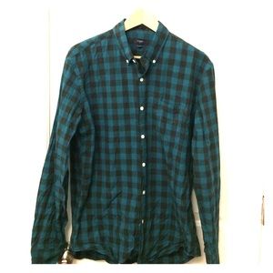 J. Crew Men's Gingham Button-up shirt