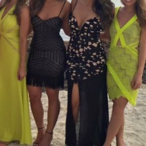 Lace Maxi Dress/chiffon combo