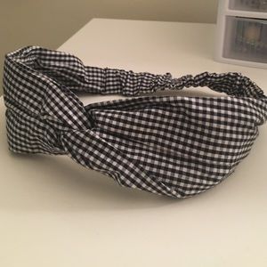 H&M navy and white headband