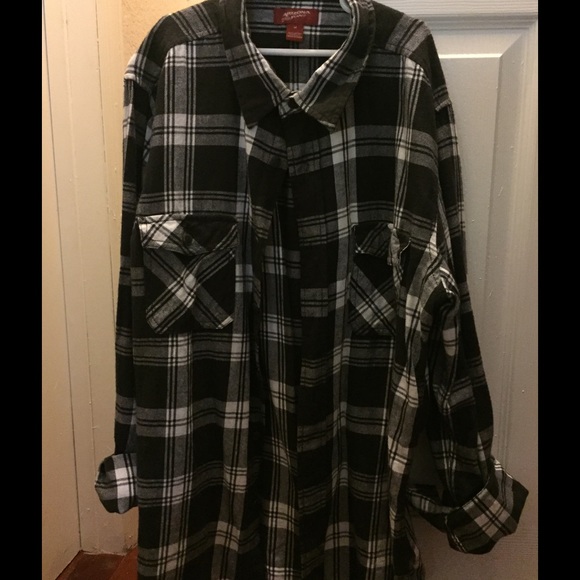 Black and White Button-Down Shirt