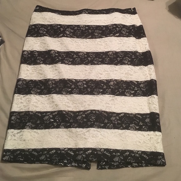 Black and white skirt