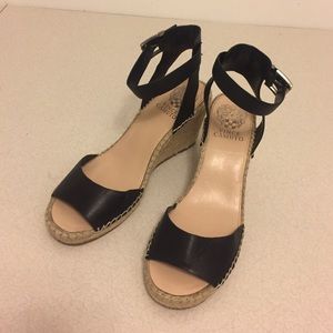 New Vince Camuto black wedge sandals