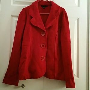 Gorgeous, Professional, Red Wool Blazer - Tall!