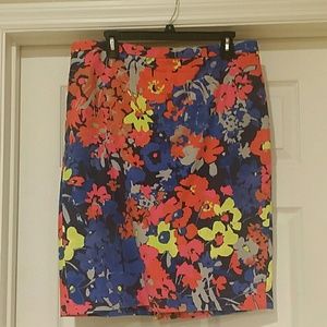 Loft floral skirt