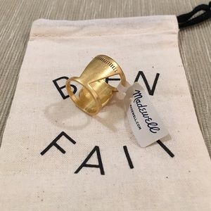 Madewell double-sided ring, size 6