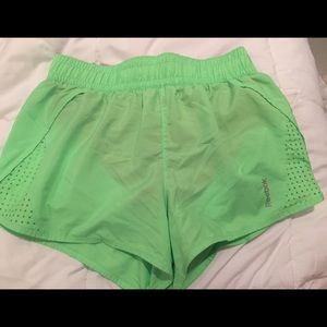 Lime green Reebok athletic shorts/ Crossfit shorts