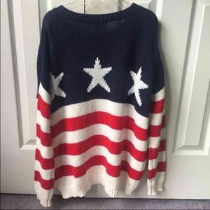 American flag sweater