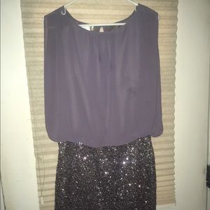 Purple party dress