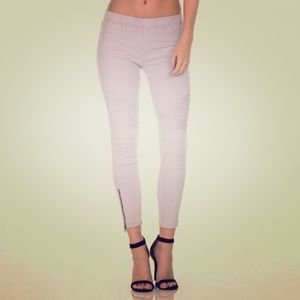 Peach Moto Jeggings (Also Listing Grey)