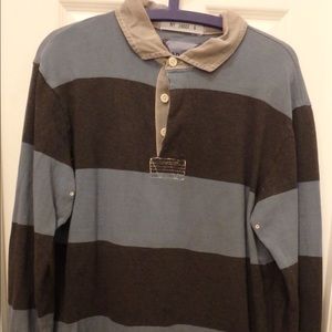 Gap size M men's blue and gray polo with collar