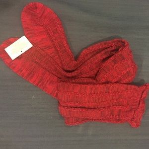 Burgundy free people boot socks