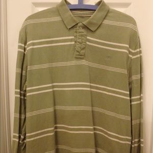Aeropostale size L light green long sleeve polo