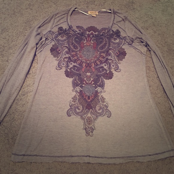 Never worn long sleeve purple shirt