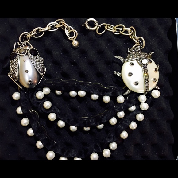 Authentic "Lanvin"ladybug necklace