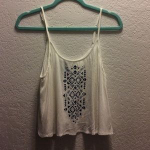 Forever 21 tribal pattern crop top/tank top.