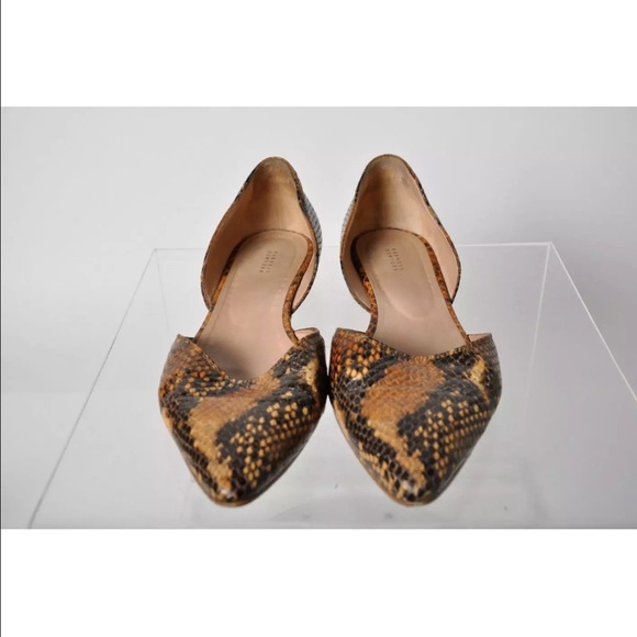 Barneys New York Snake Print Flat! Shoes
