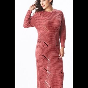 Distressed Sweater Dress