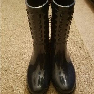 Navy Blue rain boots