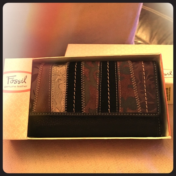Fossil black/multi wallet
