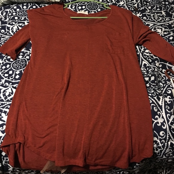 Burnt orange blouse