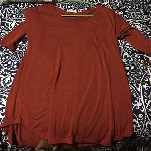 Burnt orange blouse