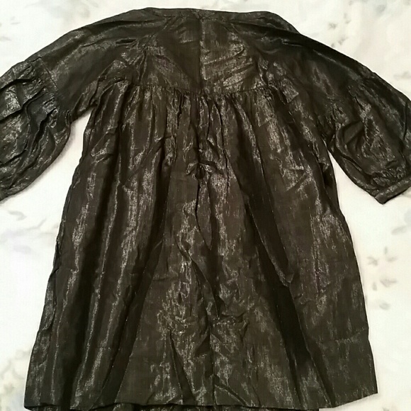 Blk painters style none form fitting top dress vintage! - Picture 4 of 4