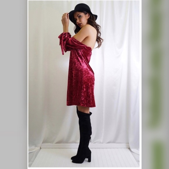 HP Elena Velvet Shift Dress - Picture 4 of 8