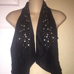 Bebe Suede Vest M-L