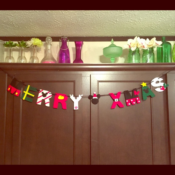 Mickey & Minnie Mouse Christmas banner