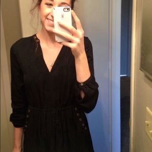 Forever 21 black long sleeve dress