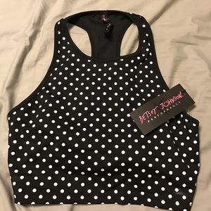 Betsey Johnson active crop top