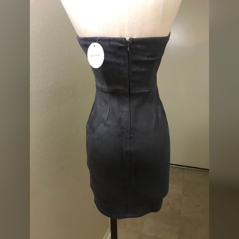 HP Hot Pursuit Suede Bodycon Dress - Picture 8 of 8