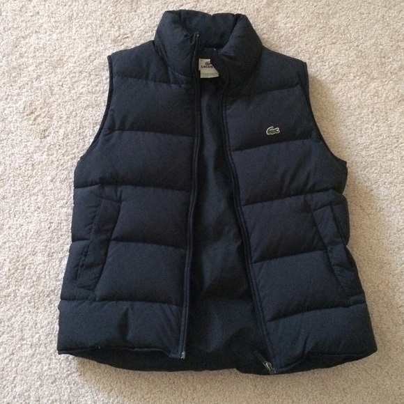 Lacoste Jackets & Blazers - LACOSTE Black down Puffer Vest