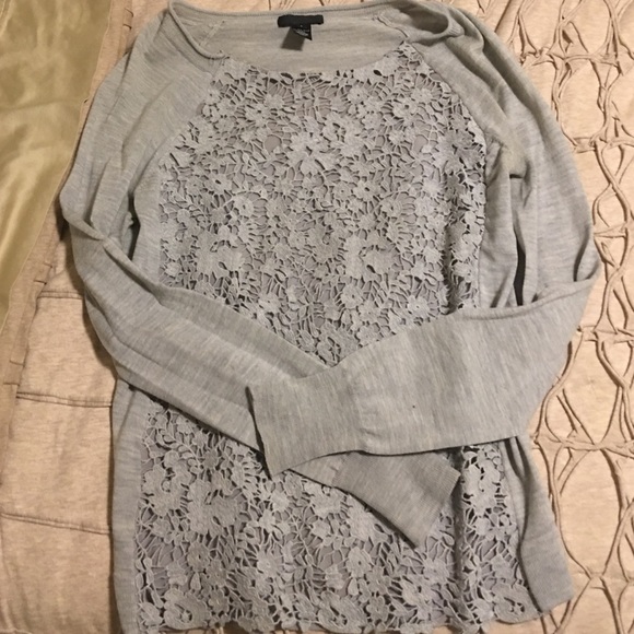 J Crew lace front sweater/ pull over