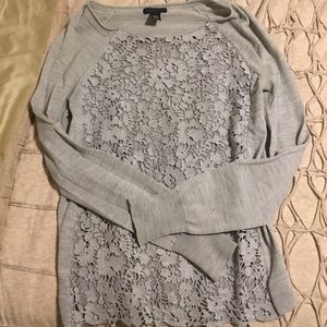 J Crew lace front sweater/ pull over